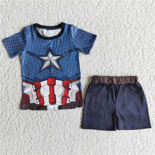 E12-12 Boys cartoon short sets