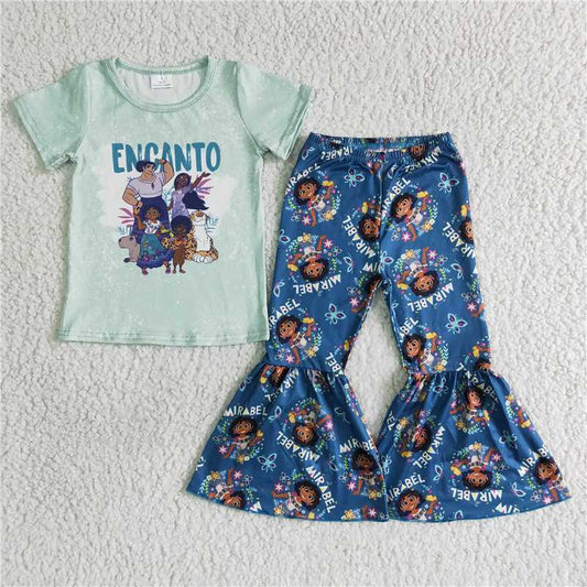 B16-28  Kids cartoon movie bell pants sets