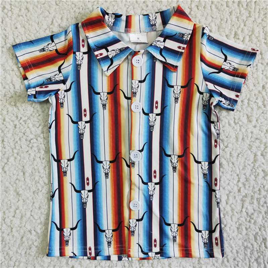 BT0012 Baby Boys western button up shirts 3