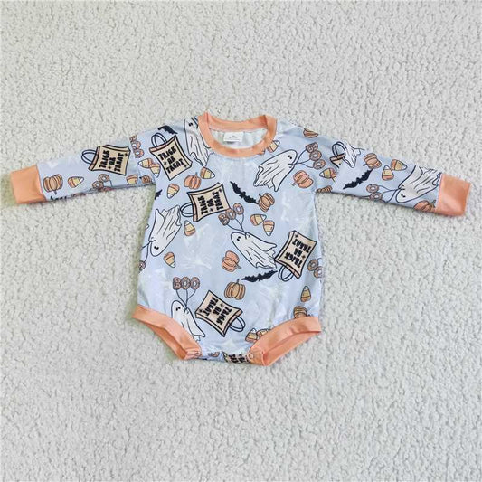 RTS LR0027 Halloween BOO ghost long-sleeved jumpsuit