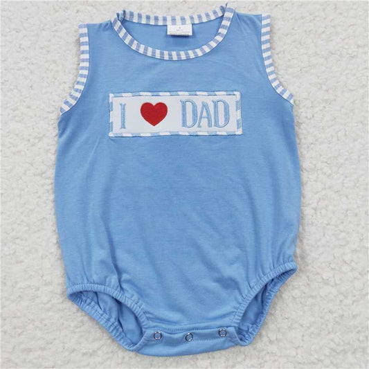 SR0236  Baby Boys I Love Dad Rompers