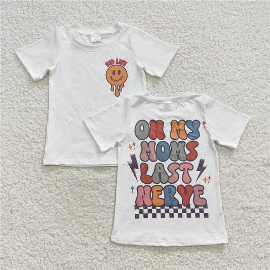 BT0269 Baby Kids Mom Smile Tee Shirts Tops
