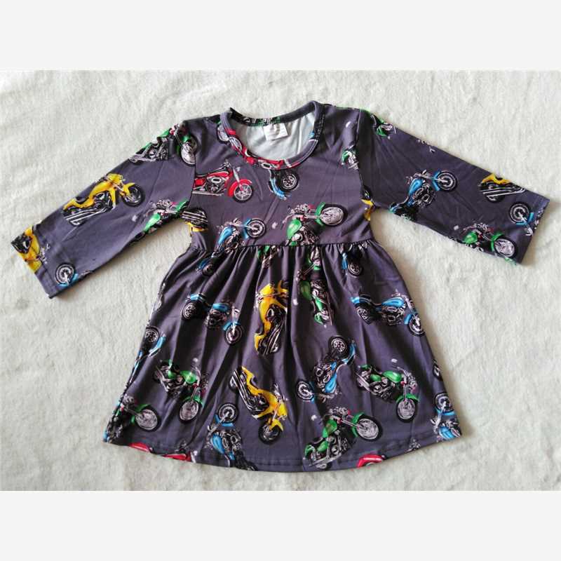 9.22 RTS NO MOQ（In stock）G2-20-6/* Baby Girls Winter Dress Motorcycle long-sleeved skirt