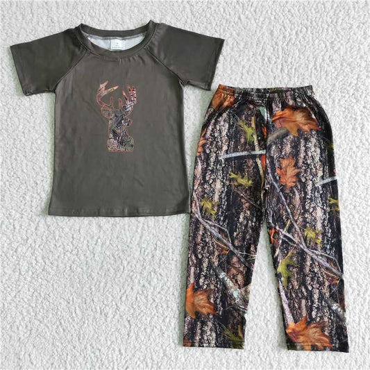 A1-11 Camo deer pants sets for boys