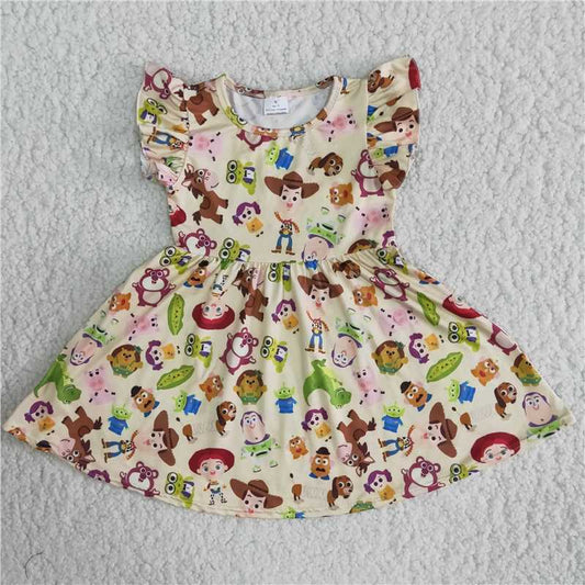 B15-12 Cartoon flying sleeves skirt