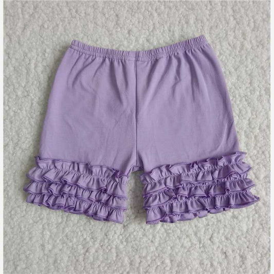 C14-5  Lavender icing ruffle shorts