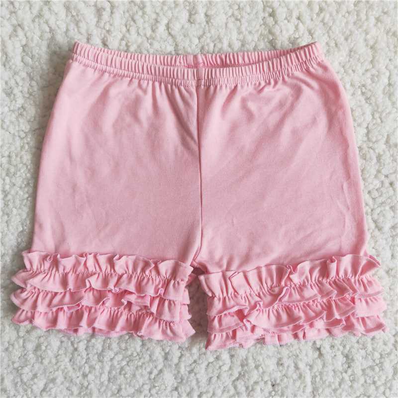 C13-15  Pink icing ruffle shorts