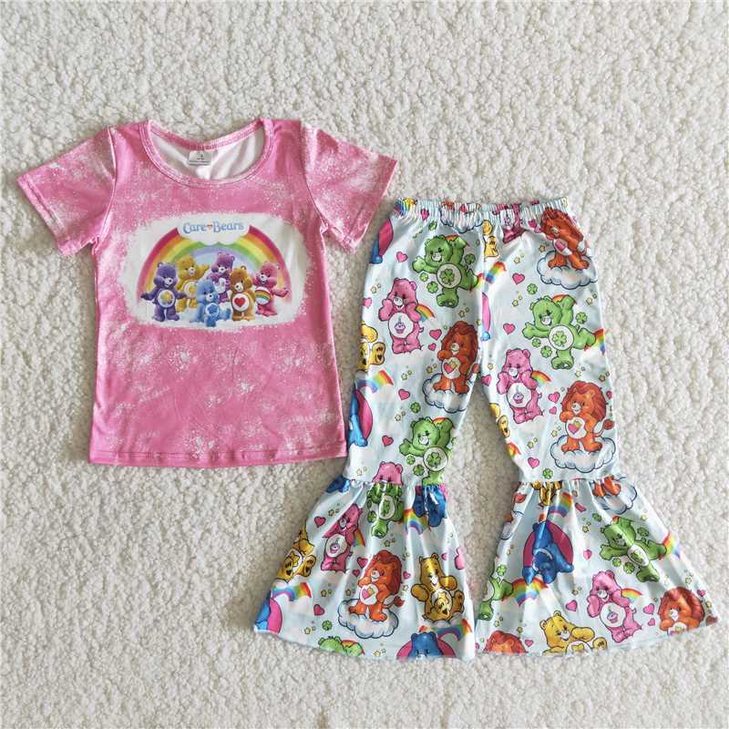 B4-22 Pink bear bell cartoon set