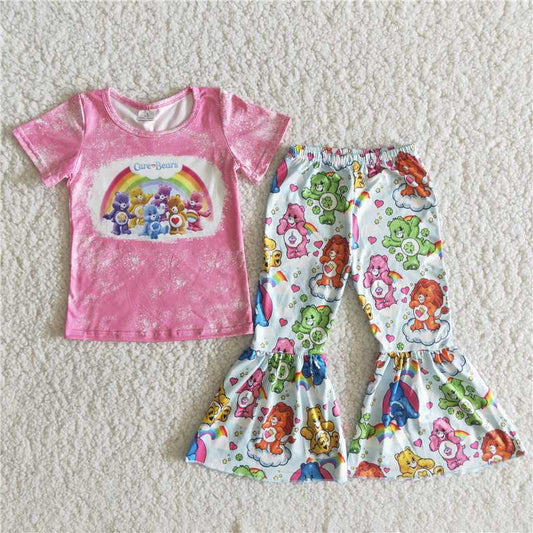 B4-22 Pink bear bell cartoon set