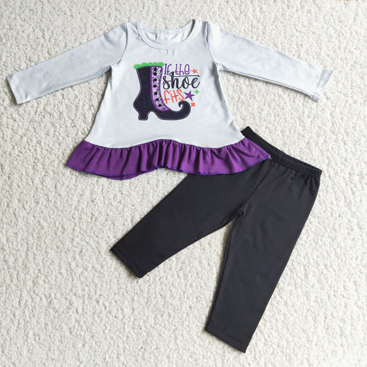 6 C9-2If the shoe fits shirt black leggings girls Halloween outfits