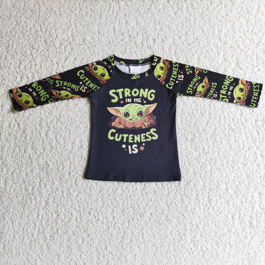 6 A18-3  Boys cartoon long sleeve shirts