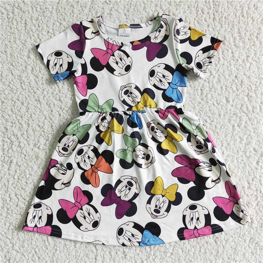 GSD0086 Girls Minnie short-sleeved skirt
