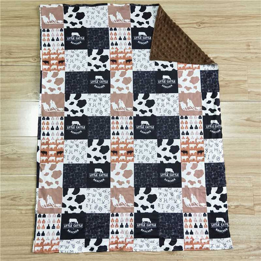 USA Shop (in stock) BL0010 cow pattern blanket