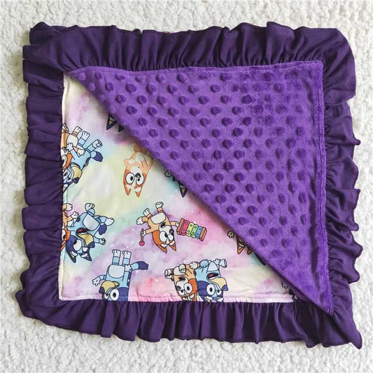 BL0008  Baby kids dog cartoon blankets