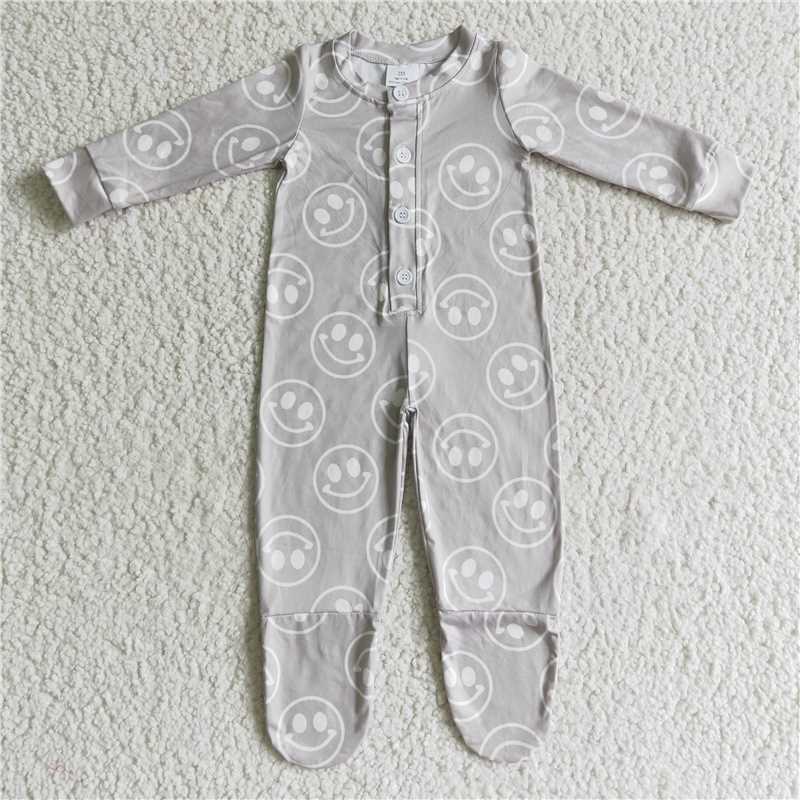 Baby kids geometric diamond-bull head pattern long stockings romper