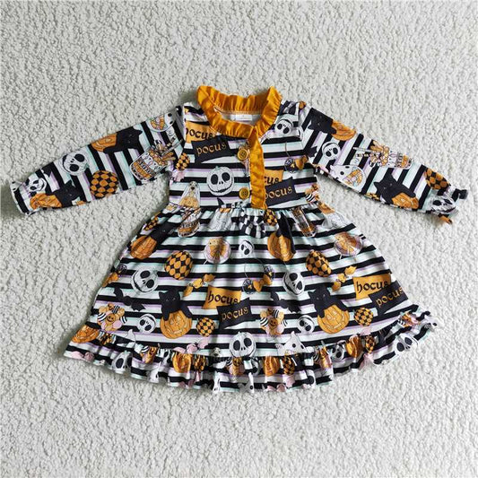 GLD0104  Baby girls Halloween witches gowns dresses
