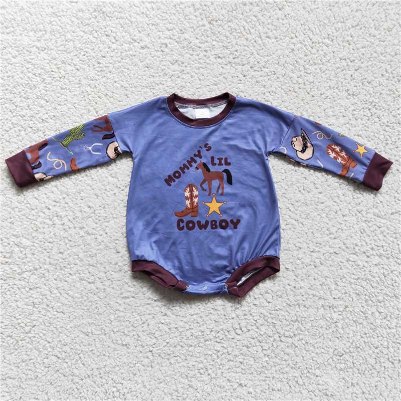 RTS LR0229 cowboy horse star boots long sleeve jumpsuit