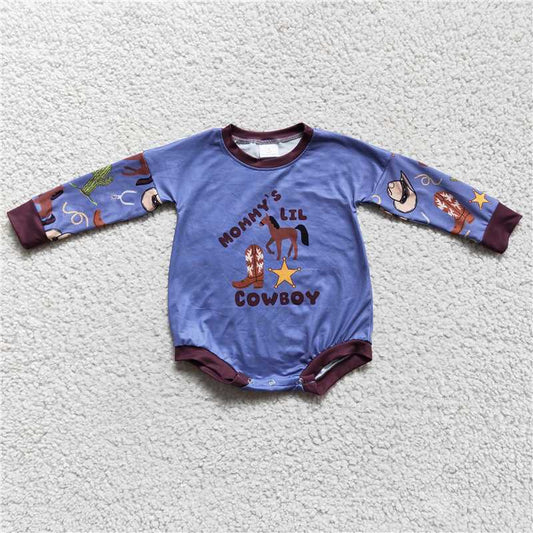RTS LR0229 cowboy horse star boots long sleeve jumpsuit