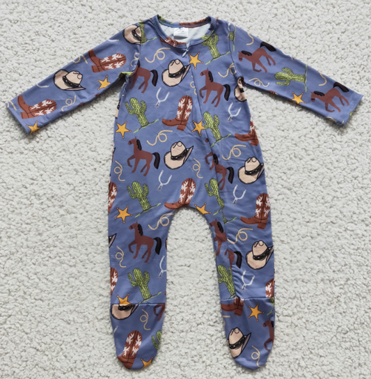 RTS LR0230 Horse hat, cactus boots, long-sleeved jumpsuit