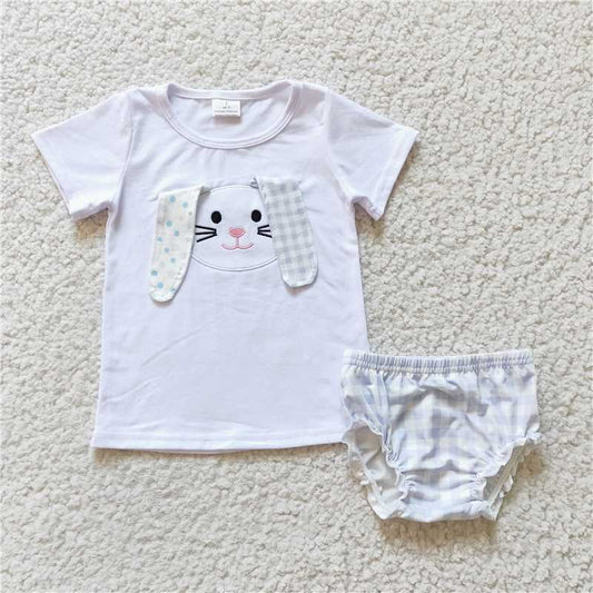 GBO0063  Baby boys easter rabbit ears bummie sets