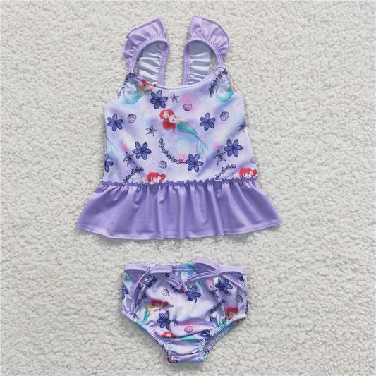 S0037  Baby Girls Mermaid Summer Two Pieces Swimsuits