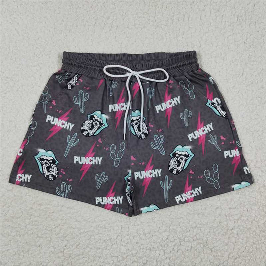 SS0053  Adult Women Summer Grey Western Shorts