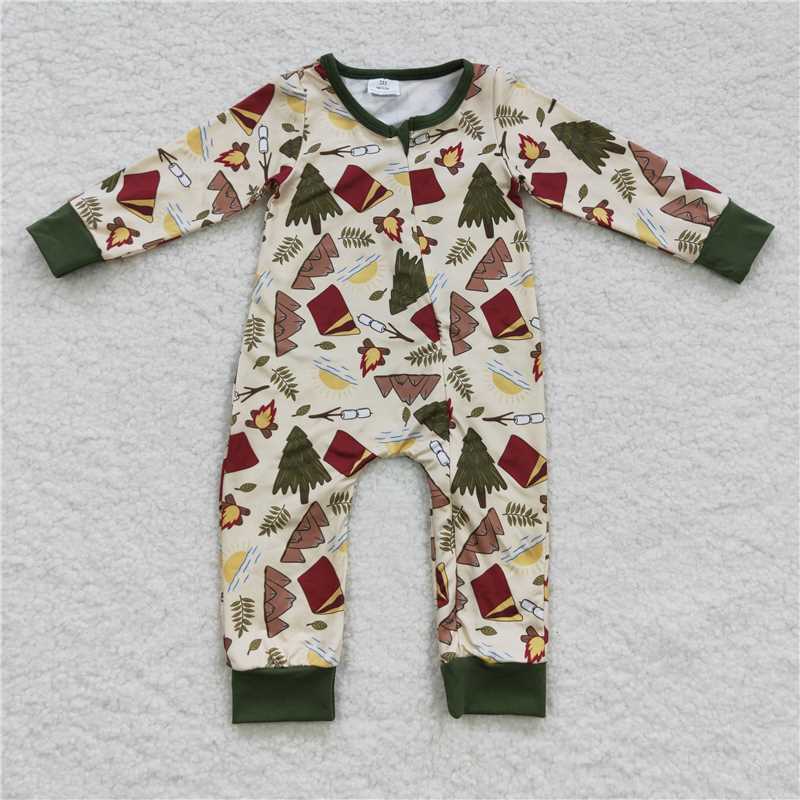 RTS LR0398 Camping adventure torch tree tent zipper long sleeve jumpsuit