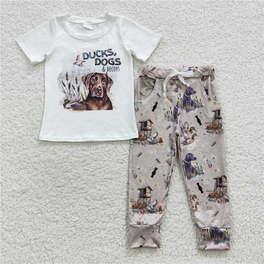 BSPO0133 Baby Boys Hunting Shirt Pants Clothes Sets