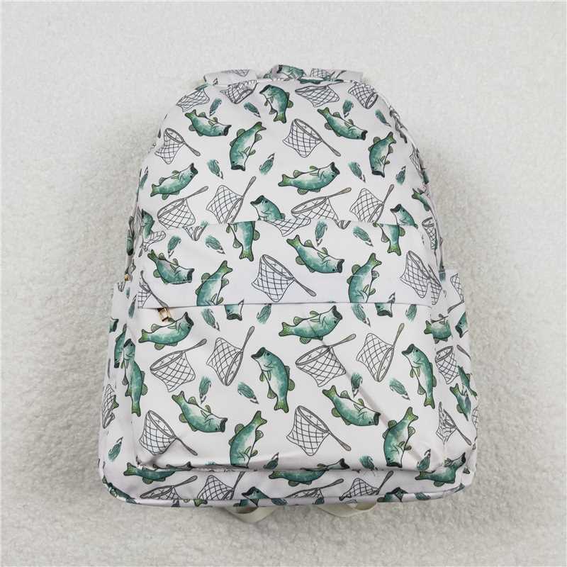 BA0123  Baby Kids Children Fishing Green Color Back Bags
