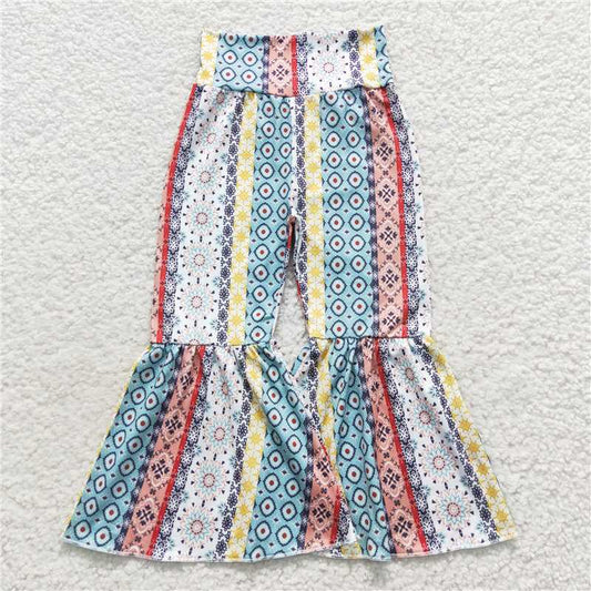 P0220  Baby Girls Bohemian Styles Bell Pants