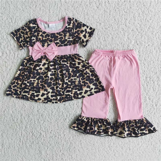 E3-2 Girl Leopard Pink Pants Outfit