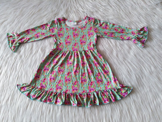 9.30 RTS NO MOQ（In stock）G1-3-1`/. Baby Girls Winter Dress Fox long-sleeved skirt
