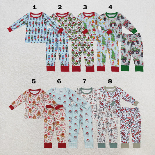 RTS Sibling Baby Boys  Christmas Pajamas Sets