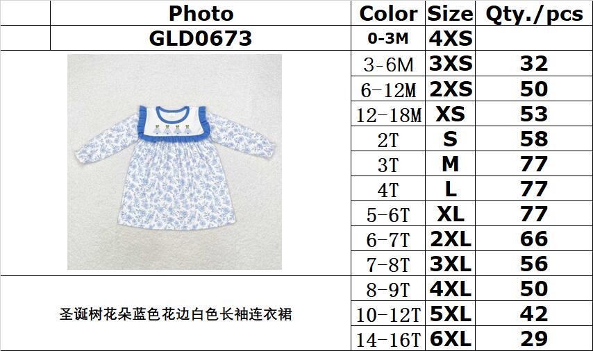 RTS no moq GLD0673  Baby girl  autumn clothes long sleeves top kids dress