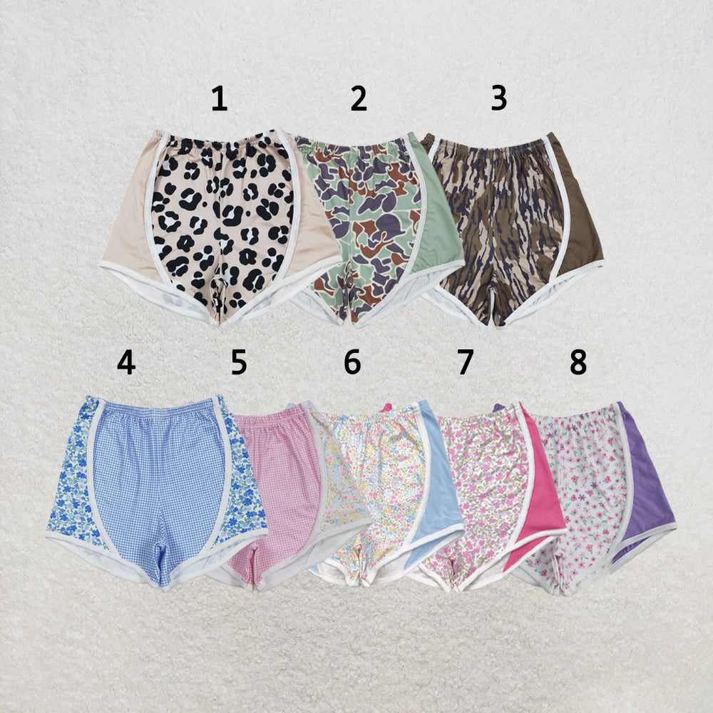 RTS Sibling Baby Girls Floral Camo Summer Shorts Bottoms