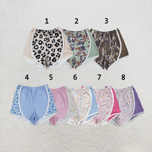 RTS Sibling Baby Girls Floral Camo Summer Shorts Bottoms