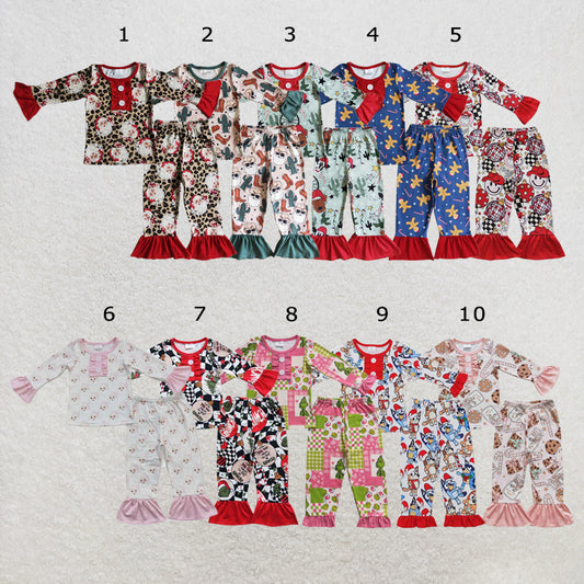 RTS Sibling Baby Kids Christmas  Top Pant Pajamas Clothes Sets