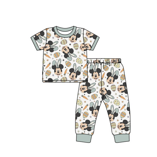 BSPO0320  Pre-order baby girls clothes  short sleeves top with trousers kids summer set