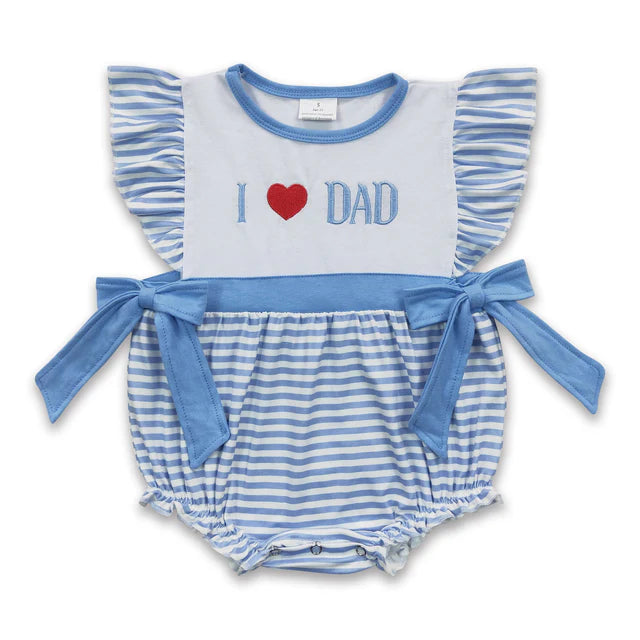 RTS Sibling I love DAD father's day kids outfits and romper