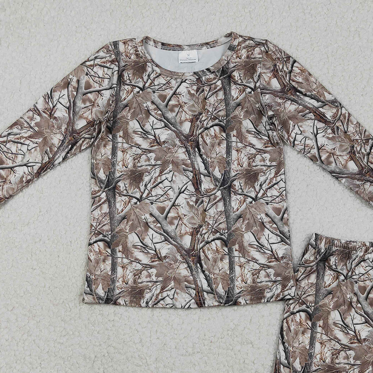 12.15 RTS NO MOQ （In stock）GLS0063 Baby Girls Southern Leaves Long Sleeve Top Shorts Clothes Sets