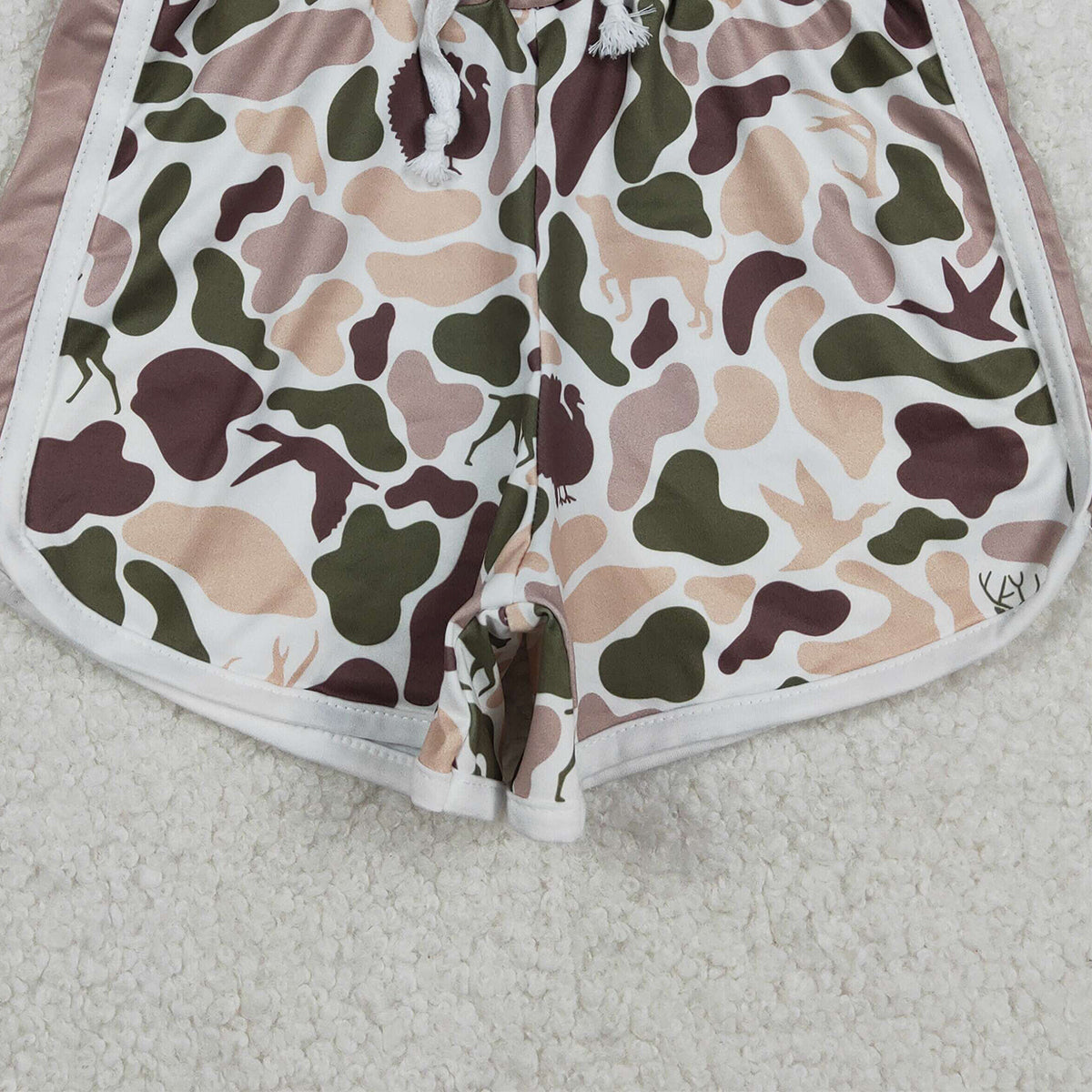 12.18 RTS NO MOQ （In stock）SS0743 Baby Boys Summer Shorts Baby Girls Ducks Dogs Deer Camo Southern Hunting Shorts Bottom