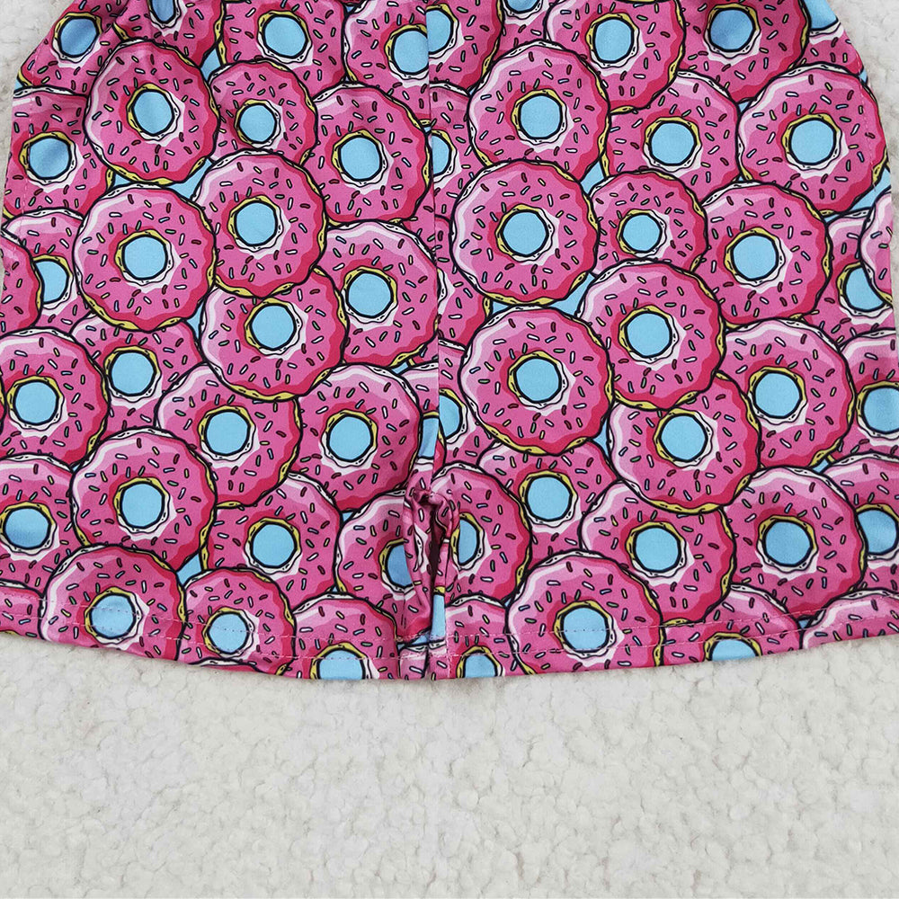 RTS NO MOQ （In stock）SS0632 Baby Girls Summer Shorts Baby Girls Pink Donuts Summer Shorts Bottom
