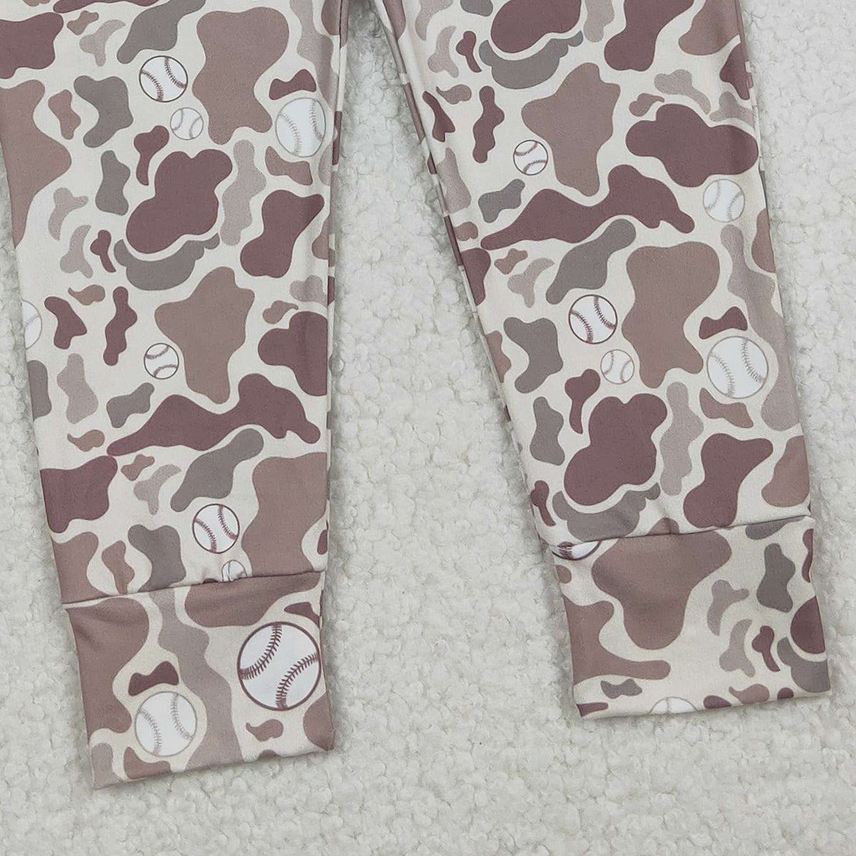 10.27 RTS NO MOQ （In stock）P0875 Baby Boys Pants Baby Boys Khaki Camo Baseballs Team Pockets Leggings Pant Bottom
