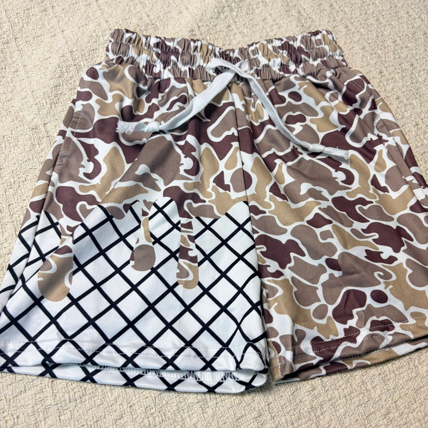 5.5 RST Sibling Baby Boys Camo Drip Pockets Southern Hunting Shorts Bottom
