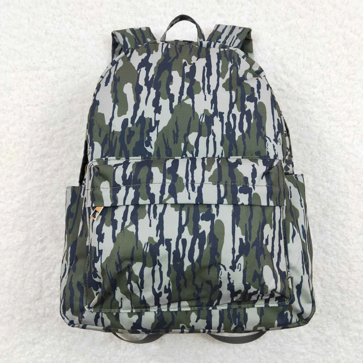 Baby Kids Boys Camouflage Backpack Zip Back Bags