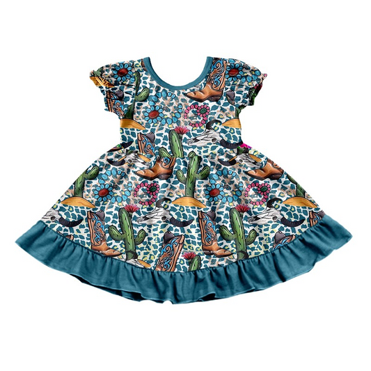 GSD0747  Pre-order baby girl clothes short sleeves summer dress