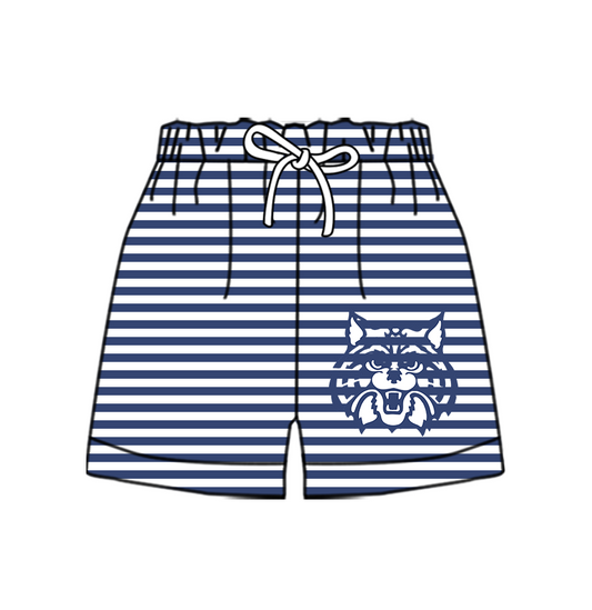 CUSTOM MOQ 5 Cute Comfortable Clothing For Kids Baby Kids Summer Blue Tiger Stripe Bottom Team Shorts
