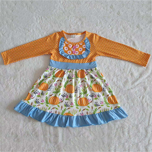 6 A12-30  Kids girls clothes long sleeve top woven  dress -promotion 2024.8.3  $2.99