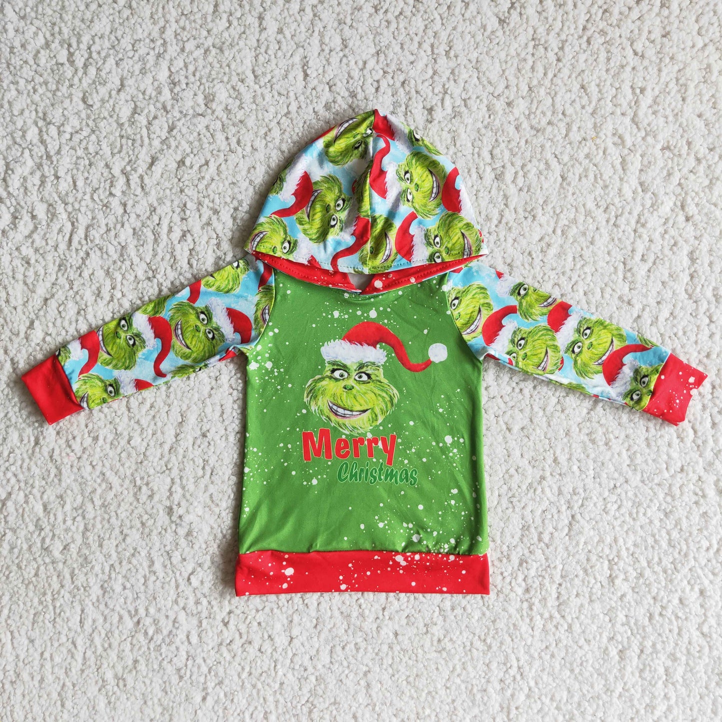 10.29 6 A19-19 RTS No Moq Clearance Baby Girls Winter Outfits Merry Christmas hoodie top
