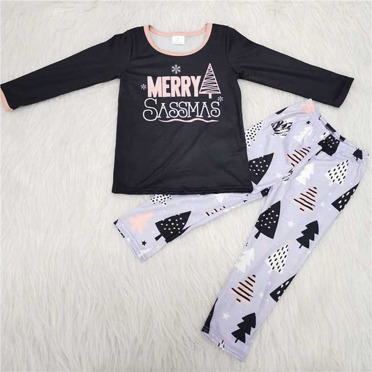 6 A25-16 Merry Christmas pants set